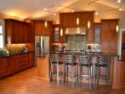 Kitchen Design with Warm Colored Cabinets