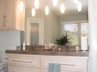 Vanity with Double Sinks and Bright Finish