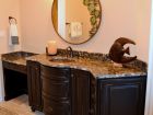 Curved Bathroom Counter Remodel
