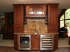 Modern Wet Bar with Large Cabinets