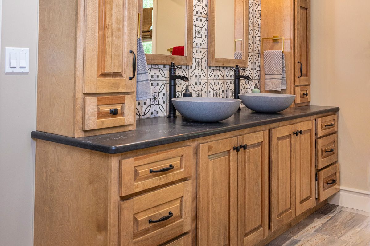 custom bathroom cabinetry