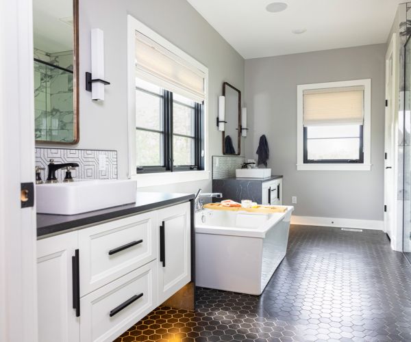hidden walk-in pantry within kitchen
