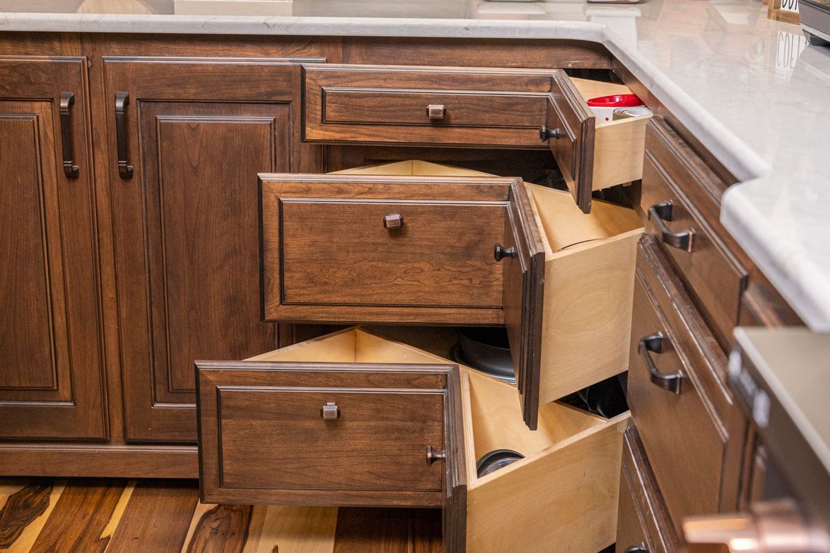 custom kitchen cabinets with unique storage features